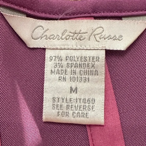 Charlotte Russe Plum Corset Top with Embroidery - Picture 6 of 9